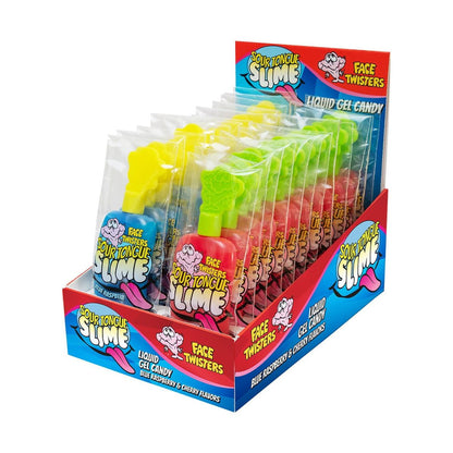 Face Twisters Sour Tongue Slime, 1.4 Ounce - 24 Count Display Box