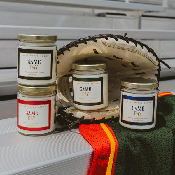Game Day Black Soy Candle - Clear Jar - 9 oz