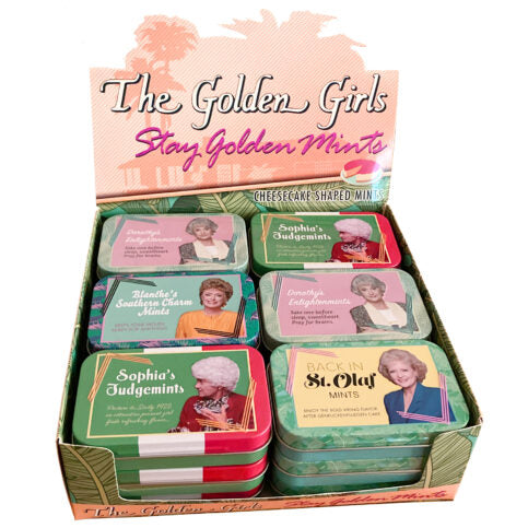 Golden Girls Stay Golden Mints, 1.5 Ounce Tin - 18 Count Display Box