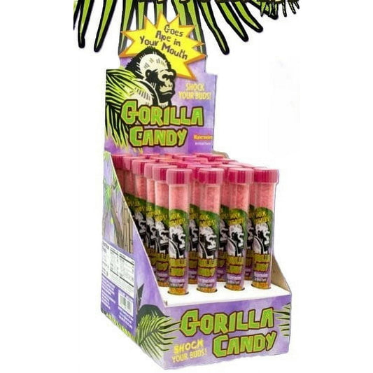 Gorilla Watermelon Flavor Candy Test Tube, 0.42 Ounce - 24-Count Display Box
