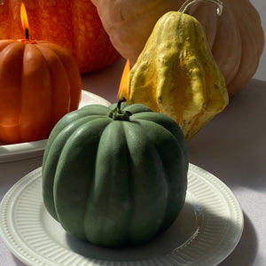 Pumpkin Candle - Green
