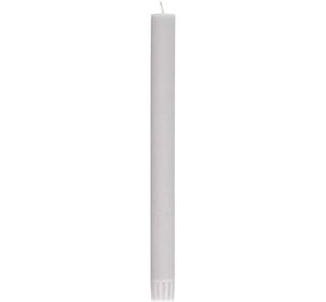 British Colour Standard 25cm / 10'' H Gull Grey Eco Dinner Candles, Gift Box of 6