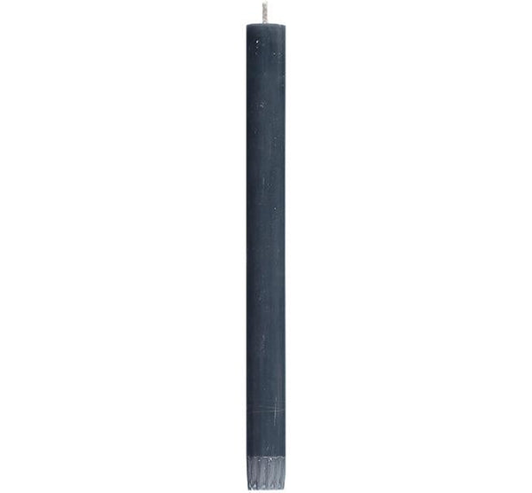 British Colour Standard 25cm / 10'' H Gunmetal Grey Eco Dinner Candles, Gift Box of 6