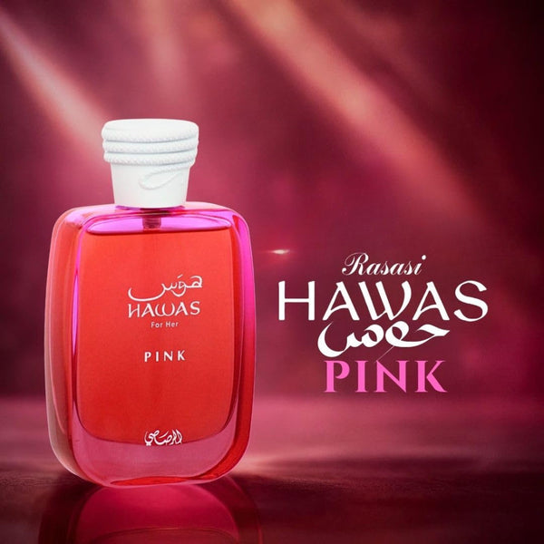 RASASI Hawas Pink For Her Eau de Parfum Spray 100ml (3.4 oz) – Floral Fruity Perfume for Women with Neroli, Vanilla, Cotton Candy & Marshmallow | Luxurious Feminine Scent