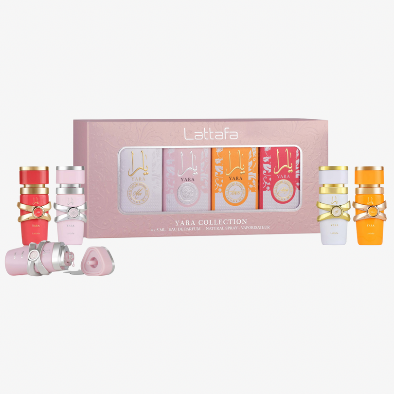 Lattafa Yara Mini Collection Gift Set Eau de Parfum Spray for Women, 4 x 5 ml