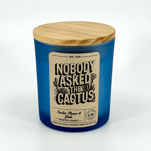 Nobody Asked the Cactus — Cactus Flower & Jade Candle