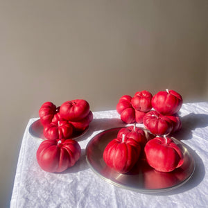 Mini Tomato Candle - Red