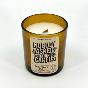 Nobody Asked the Cactus — Cactus Flower & Jade Candle