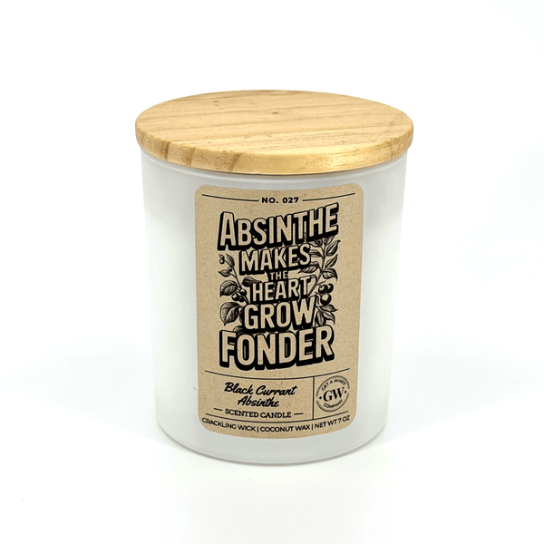 Absinthe Makes the Heart Grow Fonder — Black Currant & Absinthe Candle