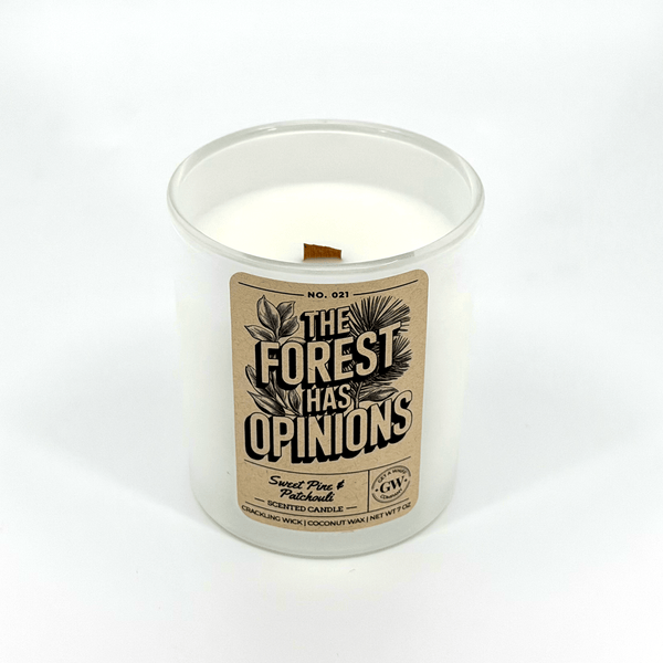 The Forest Has Opinions — Sugar Pine & Patchouli Candle