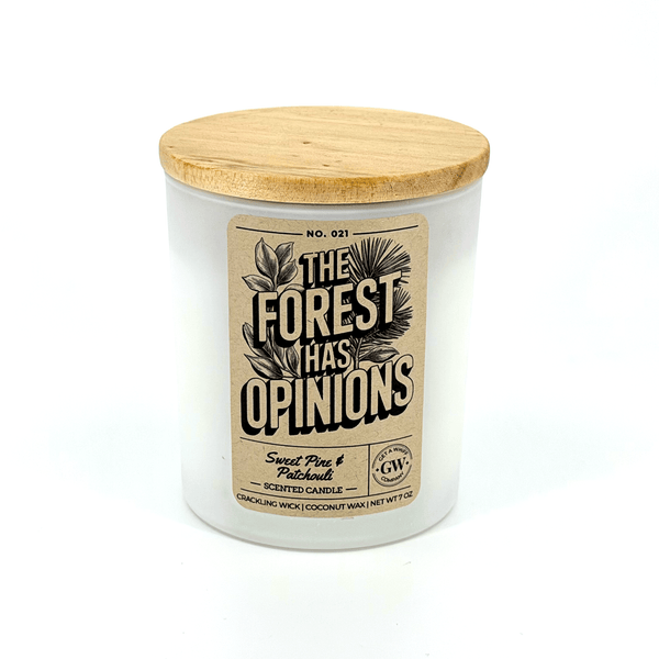 The Forest Has Opinions — Sugar Pine & Patchouli Candle