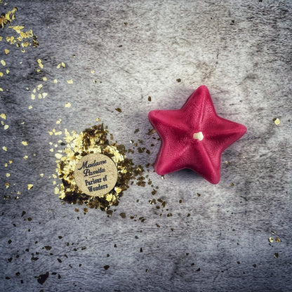 Beeswax Sister Star Spell Candle - Protection & Spiritual Power Magic