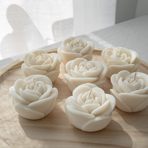 Rose Candle Gift Box, Set of 6 Blooming Flower Candle
