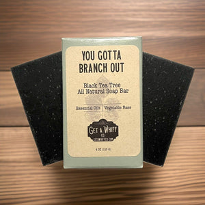 1 Bar - Natural Black Tea Tree Bar Soap