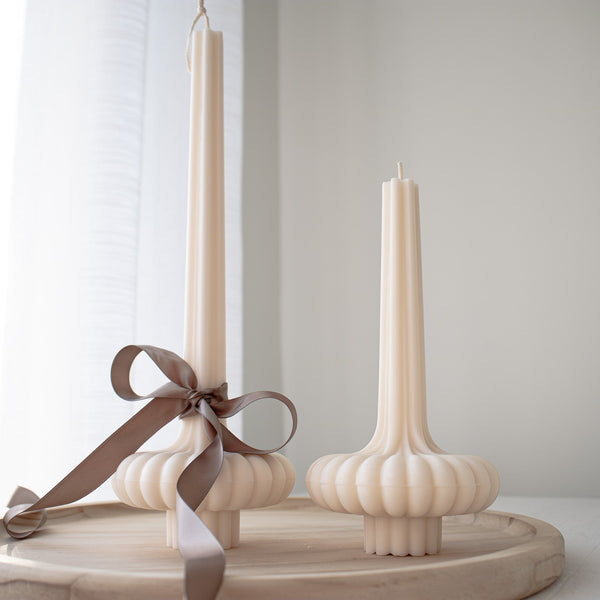 Tutu Pillar Candle Set, Elegant Soy Pillar Candles