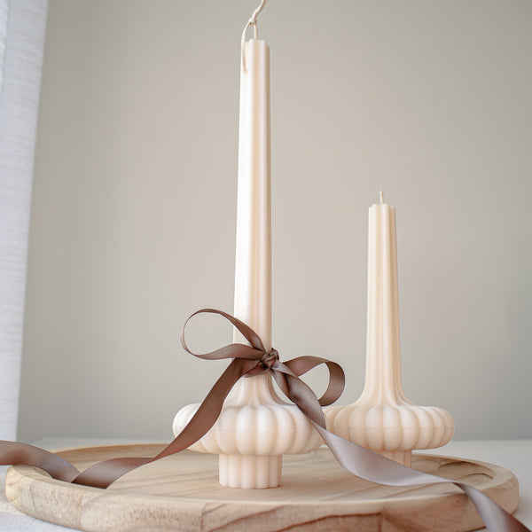 Tutu Pillar Candle Set, Elegant Soy Pillar Candles