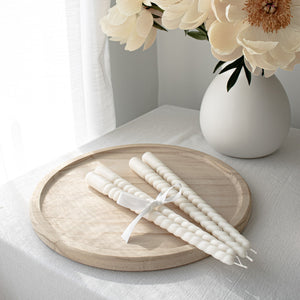 Swirl Taper Candles, Elegant Taper Candles