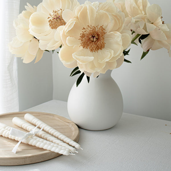 Swirl Taper Candles, Elegant Taper Candles