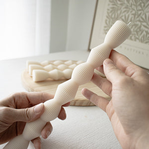 Ribbed Hourglass Taper Candles