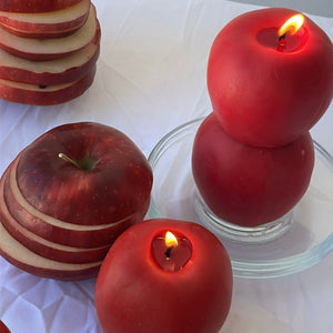 Apple Candle - Red