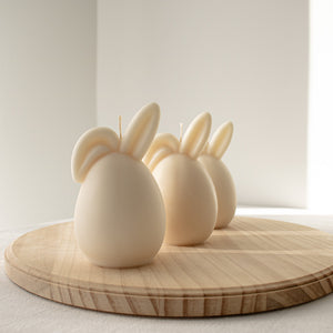Easter Egg with Bunny Ears Candle