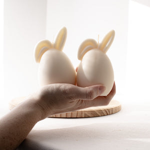 Easter Egg with Bunny Ears Candle