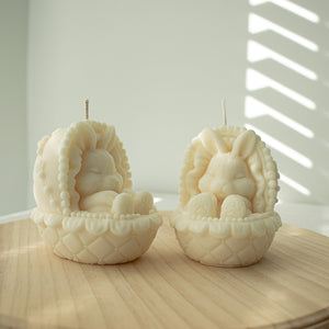 Easter Bunny Candle, Cute Easter Soy Wax Candle