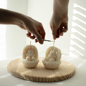 Easter Bunny Candle, Cute Easter Soy Wax Candle