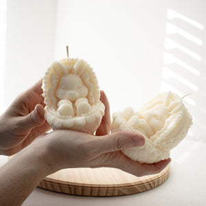 Easter Bunny Candle, Cute Easter Soy Wax Candle