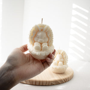 Easter Bunny Candle, Cute Easter Soy Wax Candle