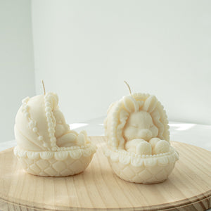 Easter Bunny Candle, Cute Easter Soy Wax Candle