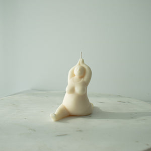 Abstract Woman Yoga Candles, Sculptural Yoga Candles