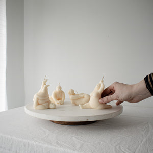 Abstract Woman Yoga Candles, Sculptural Yoga Candles