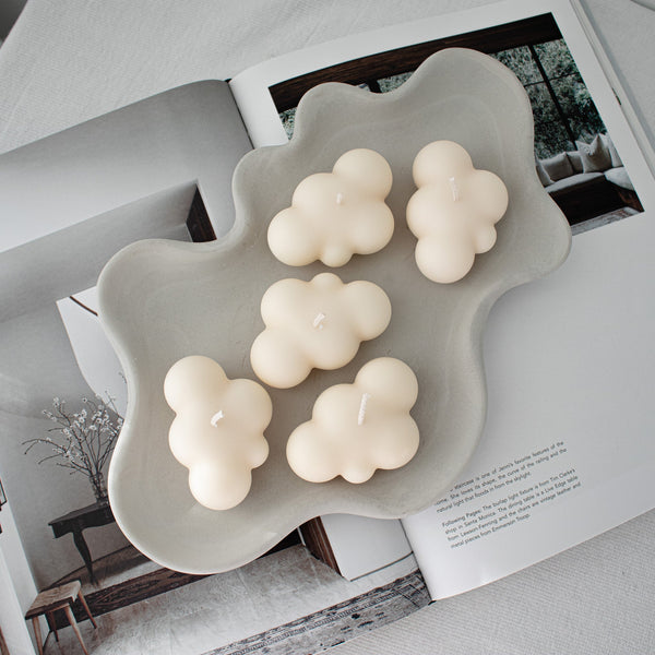 Cloud Shaped Candles, Aesthetic Home Decor