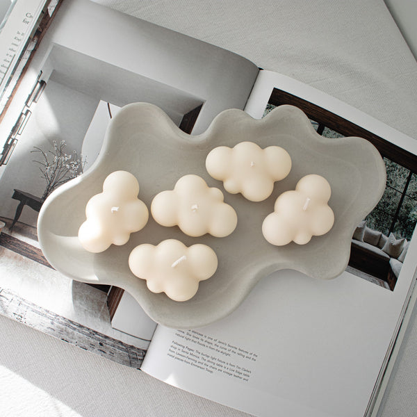 Cloud Shaped Candles, Aesthetic Home Decor