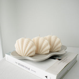 Clam Shell Candle | Minimalistic Coastal Summer Decor