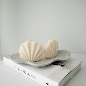 Clam Shell Candle | Minimalistic Coastal Summer Decor