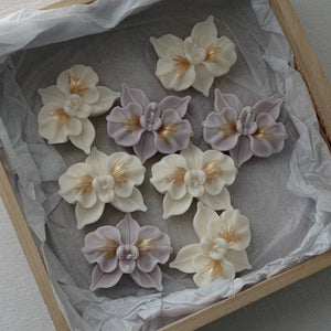 Orchid-Shaped Mini Candles | Floral Party Favor Candles