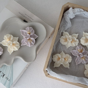Orchid-Shaped Mini Candles | Floral Party Favor Candles