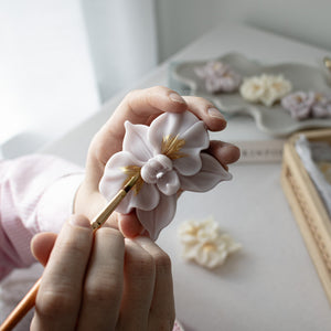 Orchid-Shaped Mini Candles | Floral Party Favor Candles