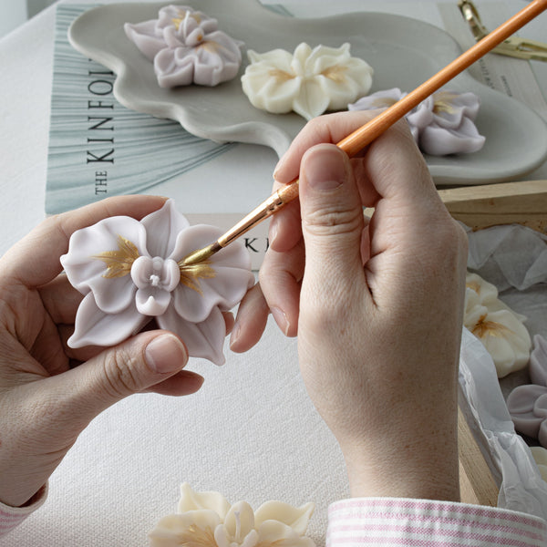 Orchid-Shaped Mini Candles | Floral Party Favor Candles