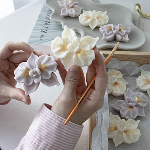 Orchid-Shaped Mini Candles | Floral Party Favor Candles