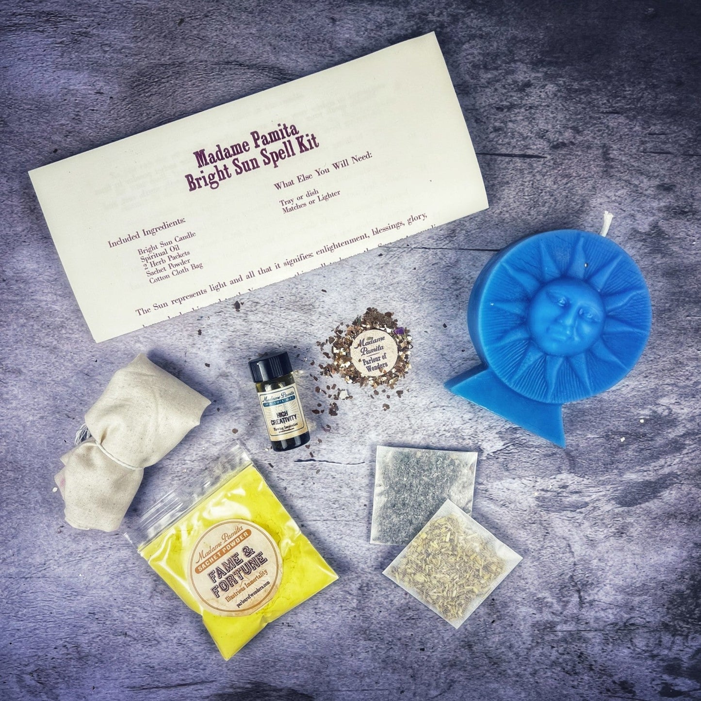 Bright Sun Candle Spell Kit - Success, Fame & Radiant Energy