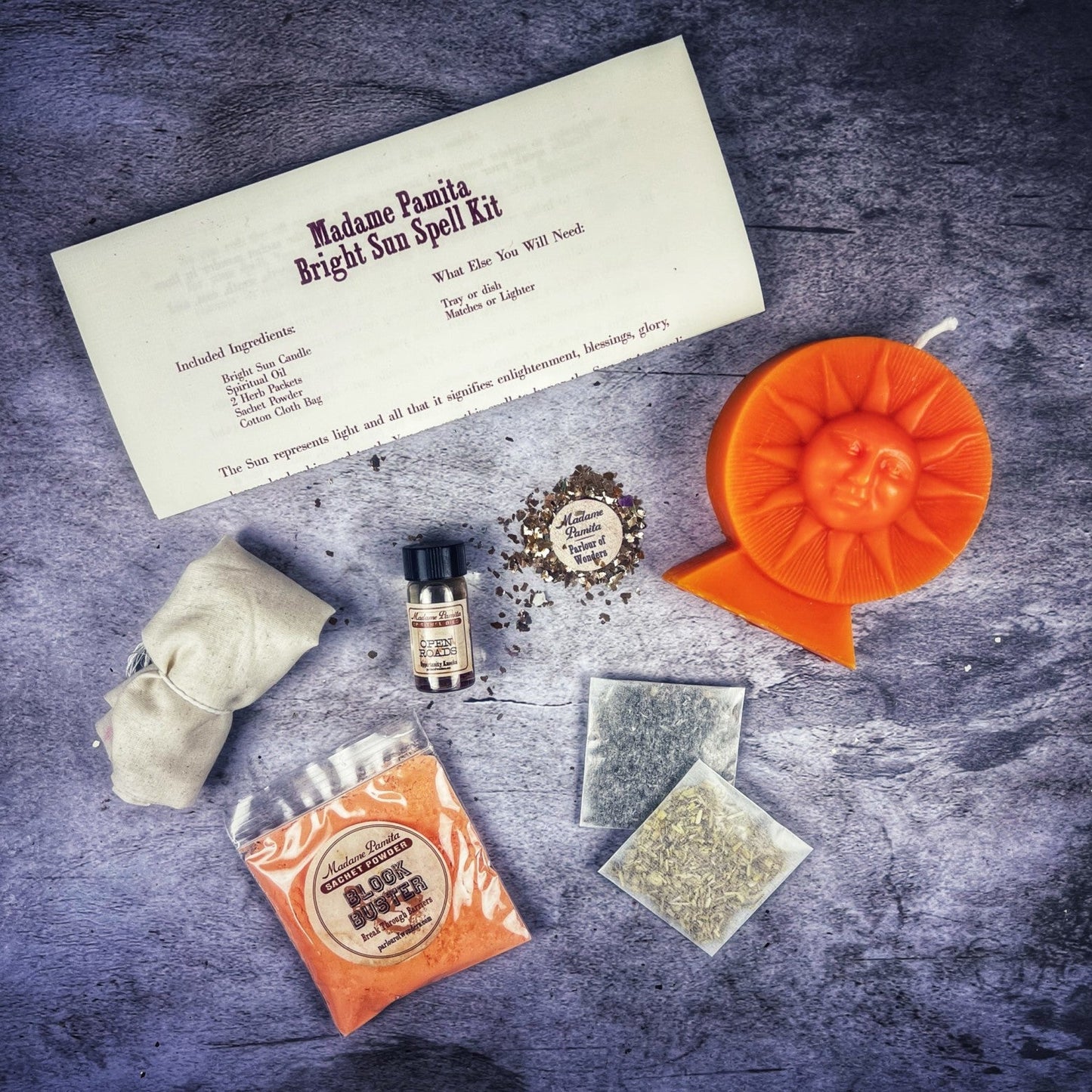 Bright Sun Candle Spell Kit - Success, Fame & Radiant Energy