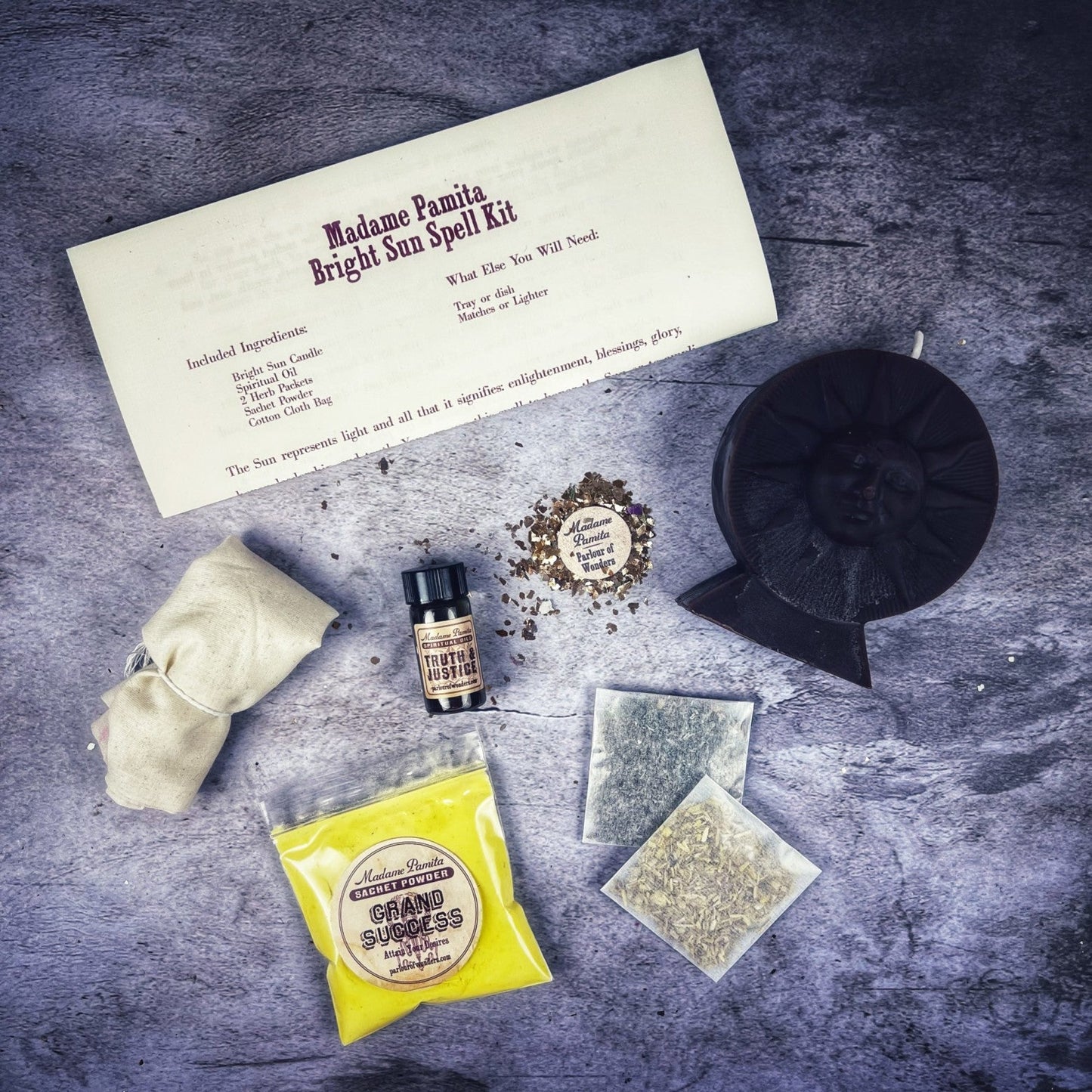 Bright Sun Candle Spell Kit - Success, Fame & Radiant Energy