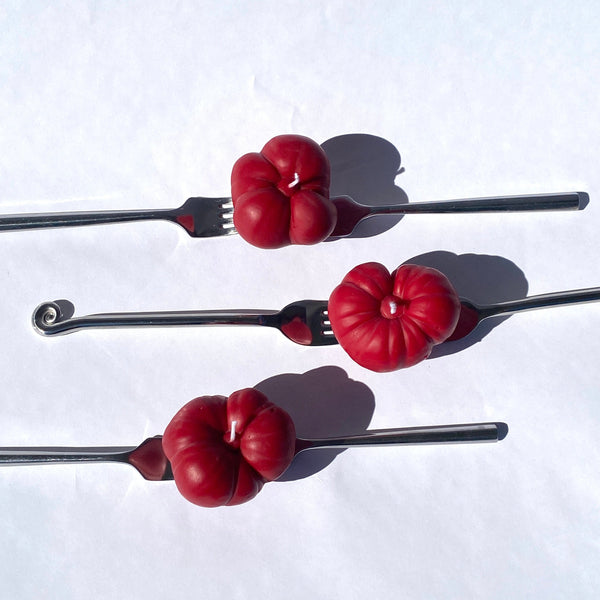 Mini Tomato Candle - Red