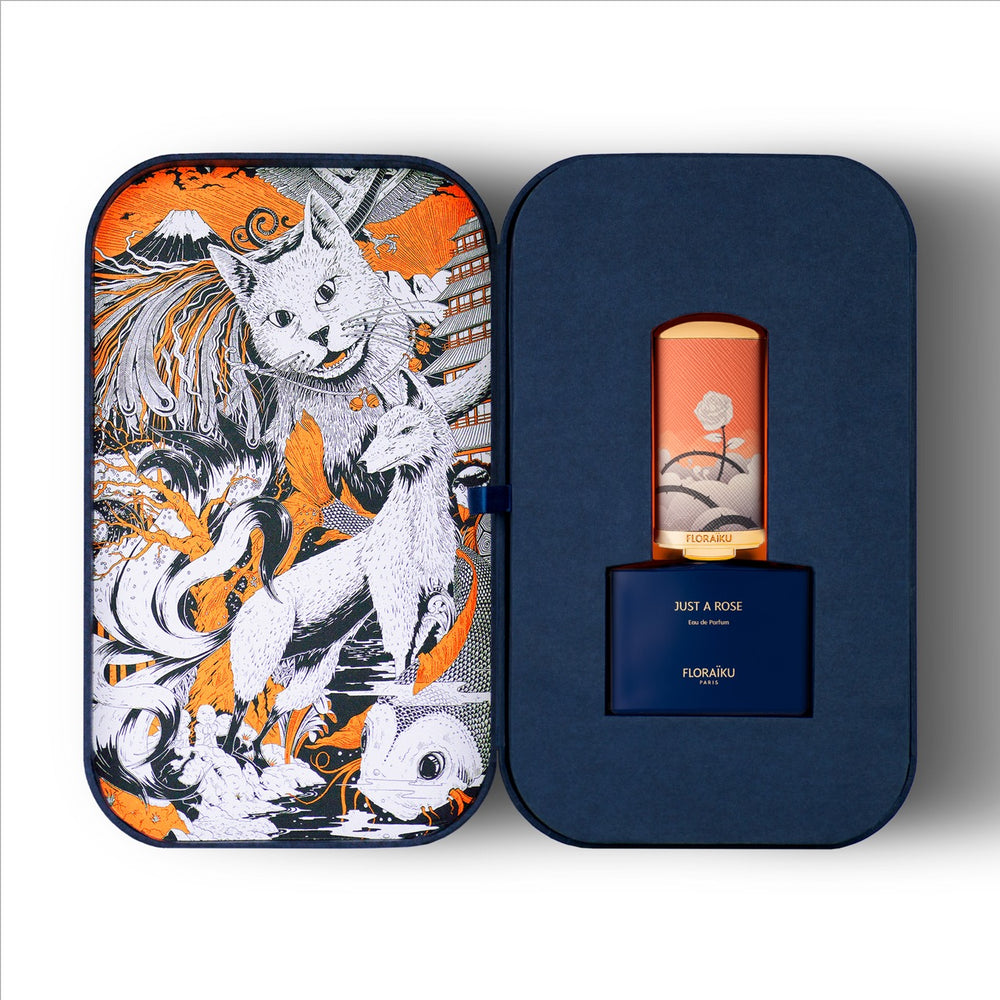Floraiku Bento Box, JUST A ROSE Eau de Parfum 50ml + 10ml with Travel Case
