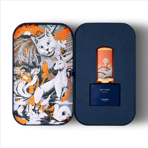 Floraiku Bento Box, JUST A ROSE Eau de Parfum 50ml + 10ml with Travel Case