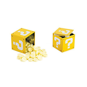 Nintendo Super Mario Bros., Question Mark Box Coin Candies, 1.2 Ounce Candy Tin - 12 Count Display Box