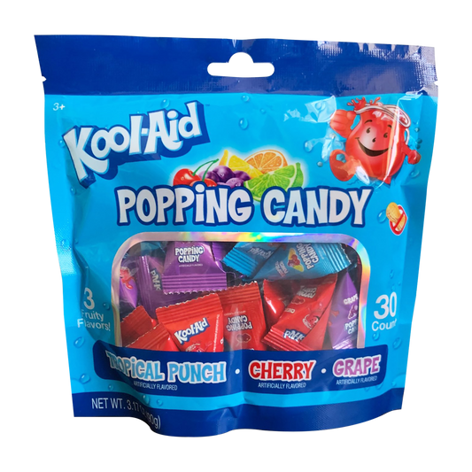 Popping Candy, Individual Packets of Candies, 3.17 Ounce Gusset Bag, 30 count